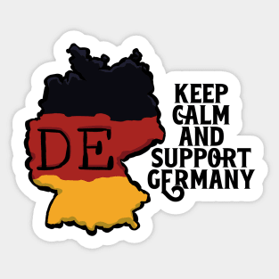 Keep Calm And Support Germany Sticker